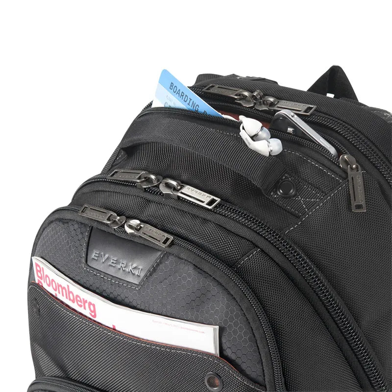 EVERKI ATLAS  BACKPACK | Fits up to 17.3 inch laptops | Travel friendly | Opens 180° |Trolley handle pass-through