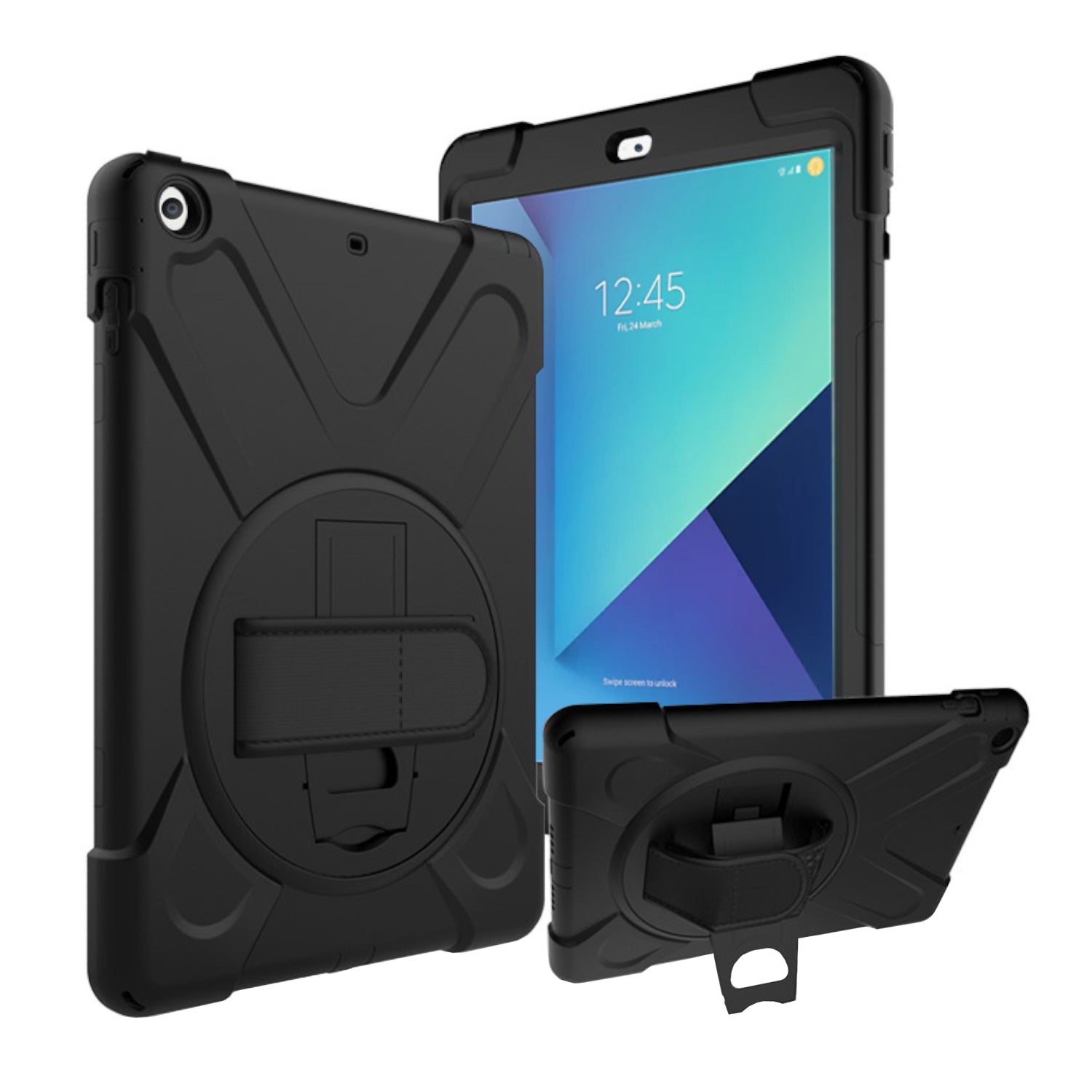 Port Designs Pro Shock 360 Rugged Protective and Rotative Folio for Samsung Galaxy Tab A9+ - Black – image 3