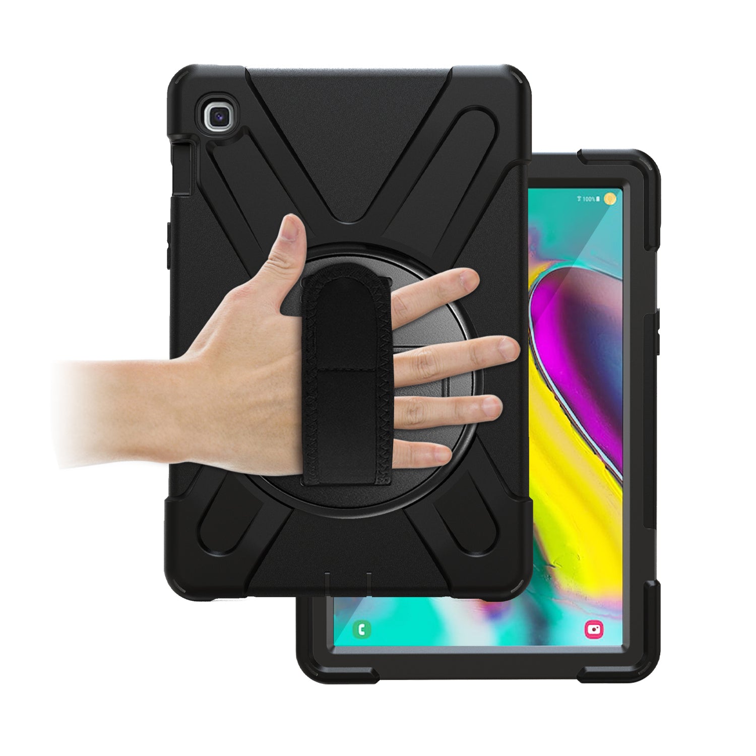 Port Designs Pro Shock 360 Rugged Protective and Rotative Folio for Samsung Galaxy Tab A9+ - Black – image 5