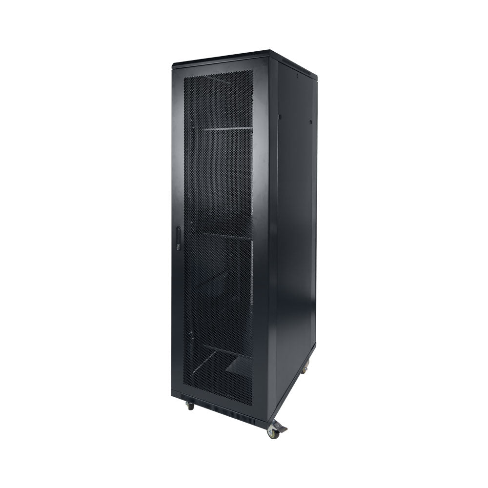 42U 600X600MM, 4 FANS,3 SHELVES, MESH DOOR