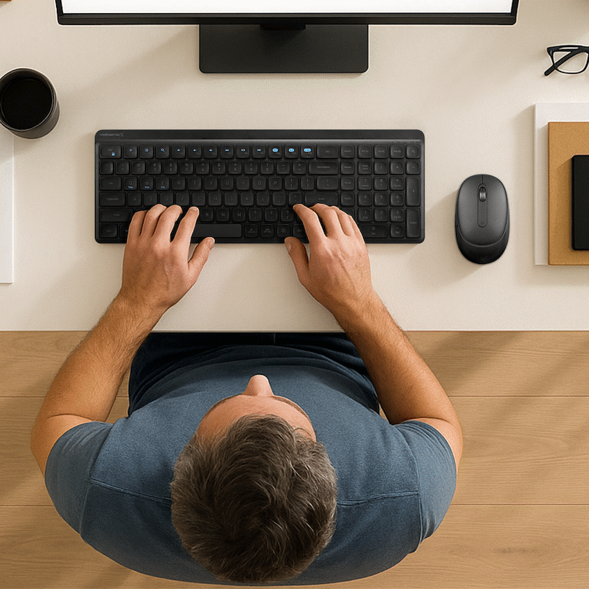 VolkanoX Scorch Bluetooth Wireless Keyboard and Mouse Combo - Graphite - image 20