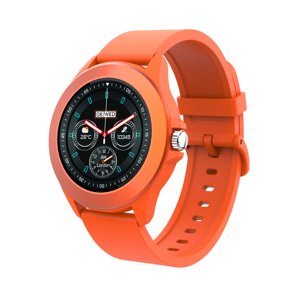 Volkano Splash Series Round Smartwatch - Orange