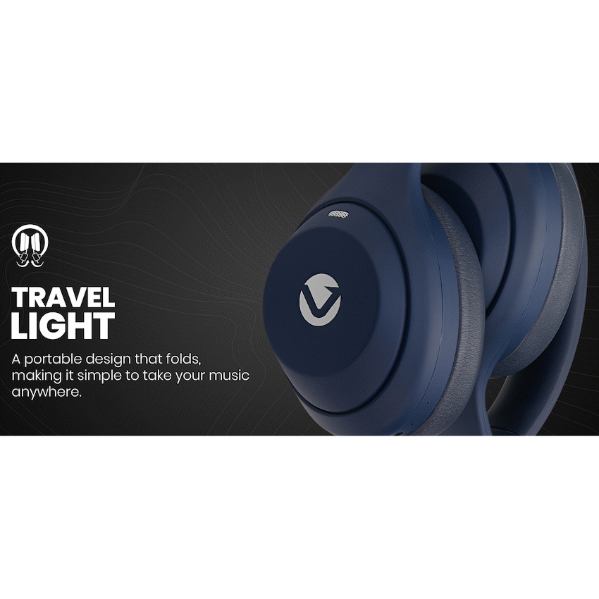Volkano SoundSweeper Series Active Noise Cancelling bluetooth Headphones - Blue - image 20