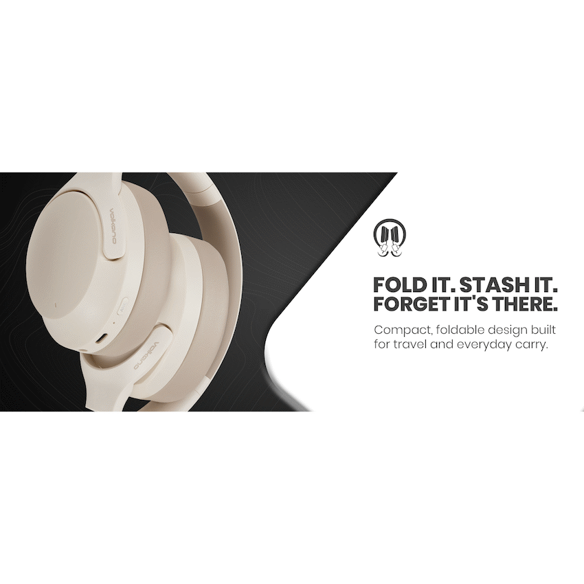 Volkano Odyssey ANC Bluetooth Wireless Headphone - Nude - image 20