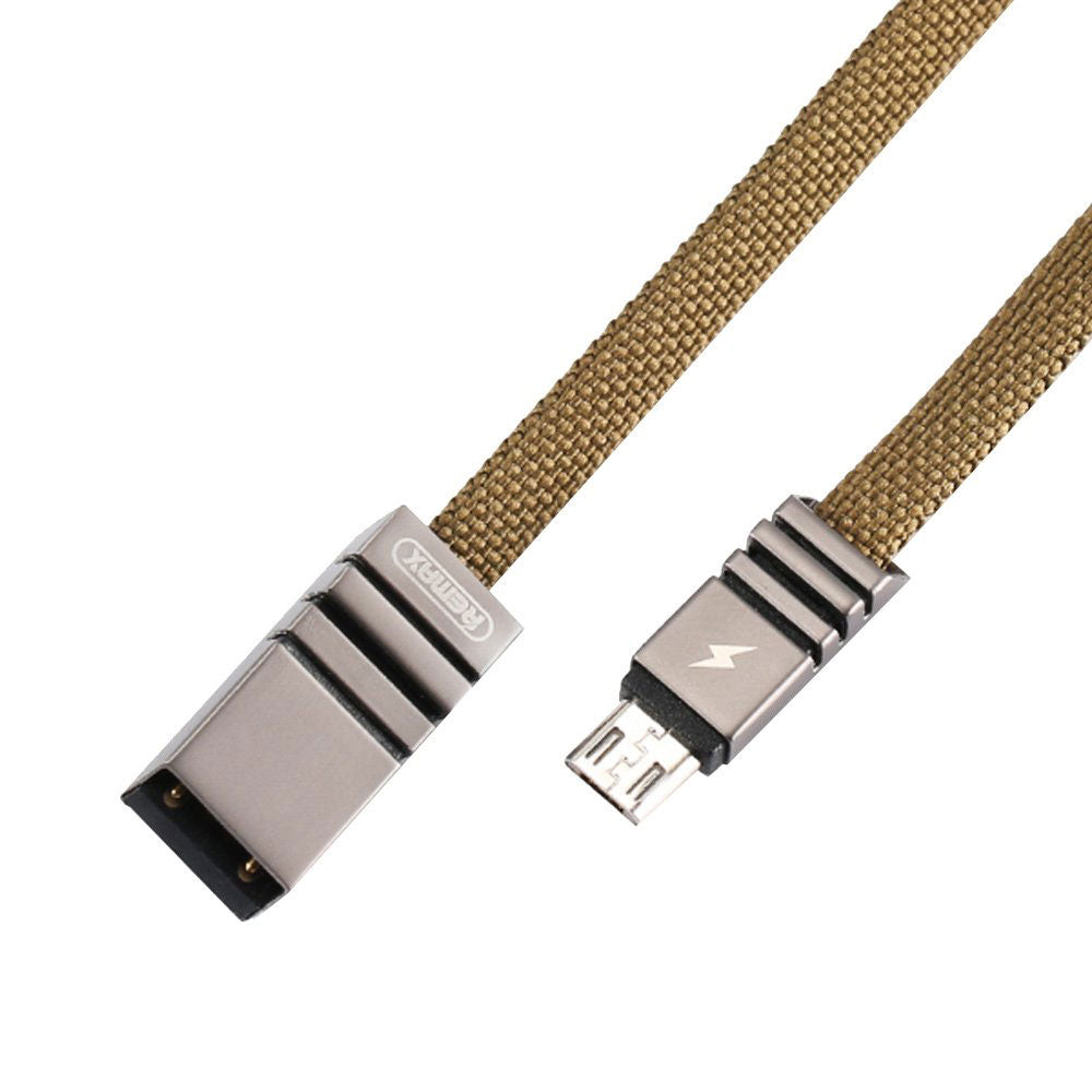 REMAX WEAVE 1M USB TO MICRO-B CABLE - GREEN