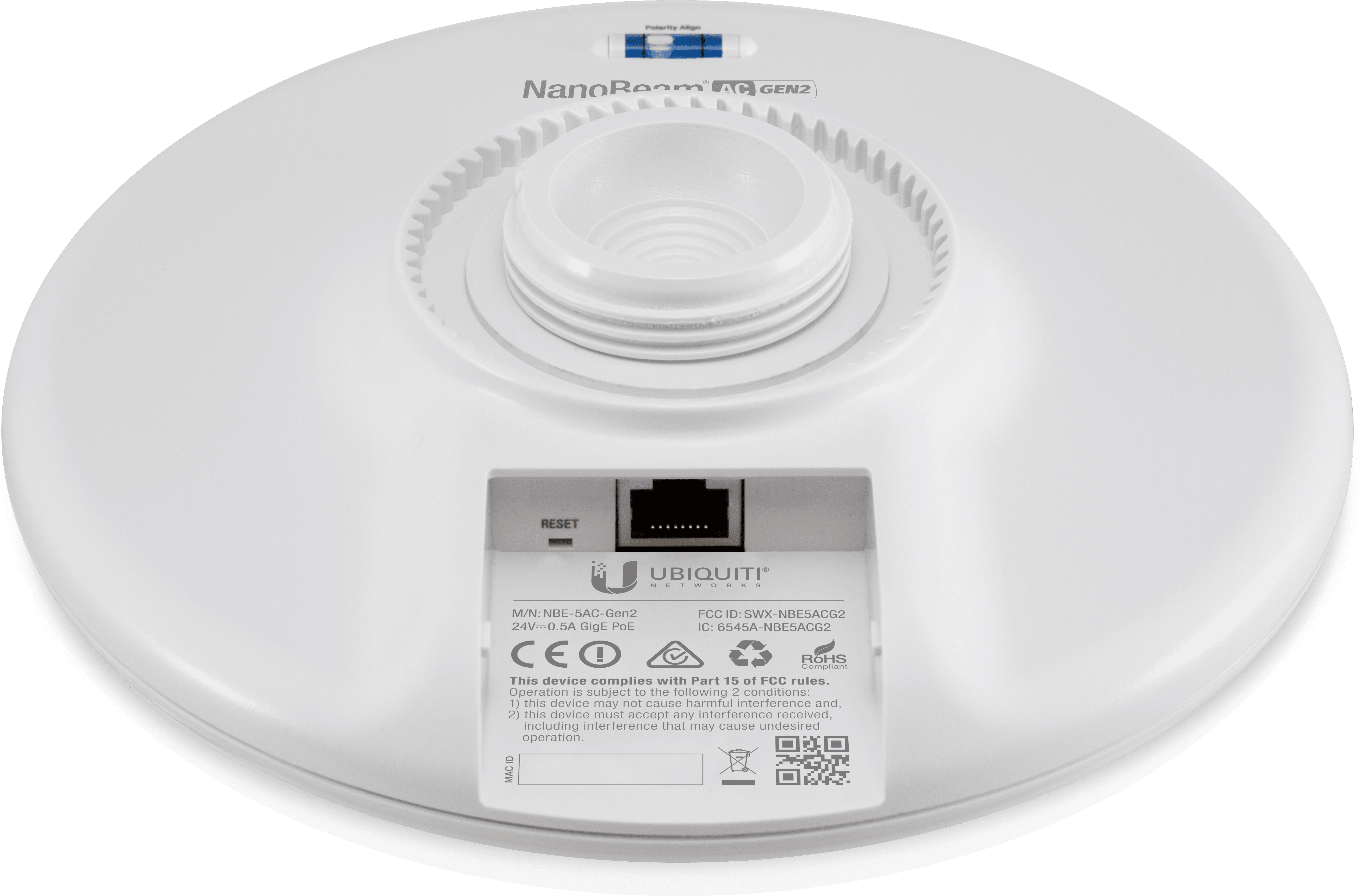 Ubiquiti UISP airMax NanoBeam AC 19dBi 5GHz Radio Includes POE Injector | NBE-5AC-GEN2 - image 5