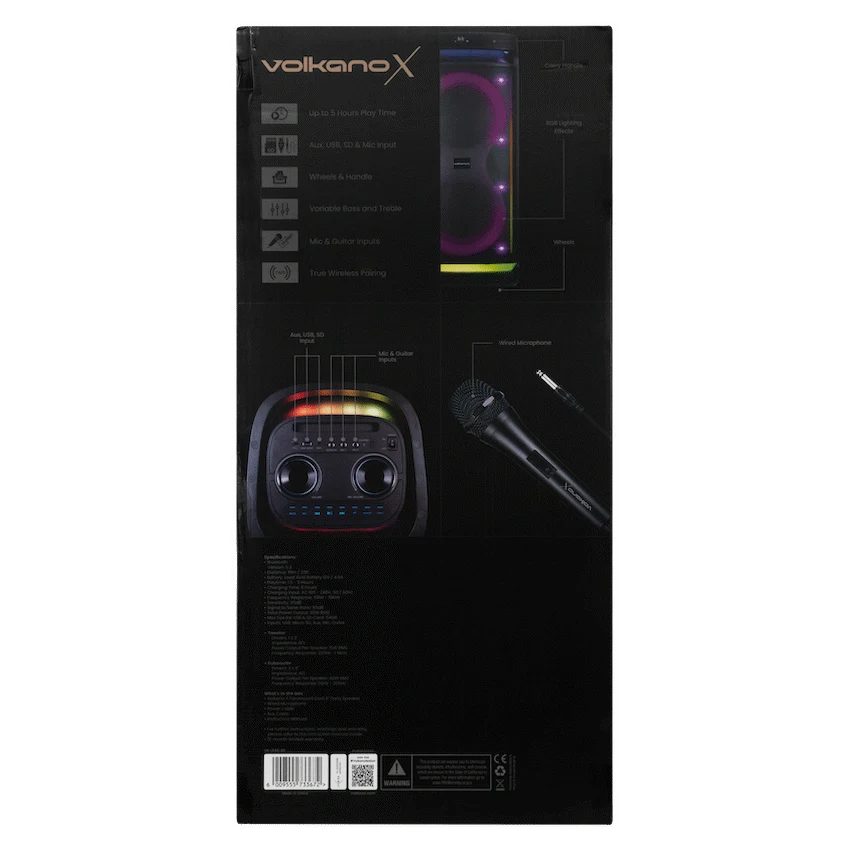 VolkanoX Paramount Series 8" Bluetooth Party Speaker - 80w - image 21