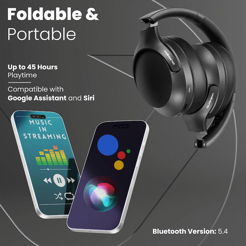 Volkano Odyssey ANC Bluetooth Wireless Headphone - Black - image 21