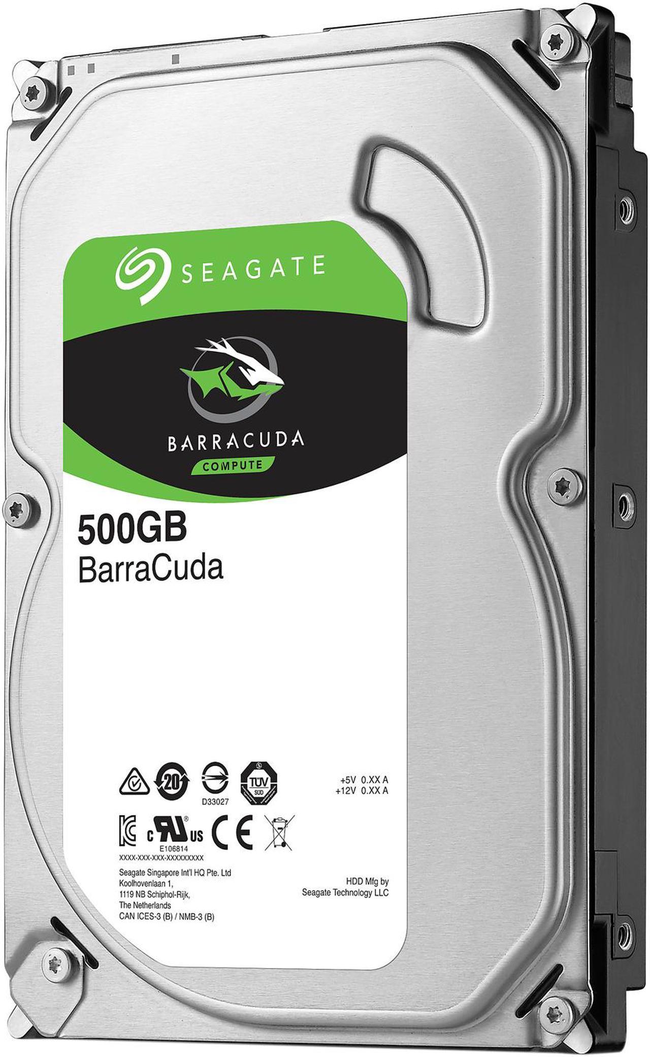 Seagate BarraCuda ST500DM009 500GB 7200 RPM 32MB Cache SATA 6.0Gb/s 3.5" Hard Drive (Refurbished)