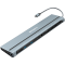 CANYON DS-90, 14 in 1 hub, with Type C female *2,Type C male *1:max 10Gbps,USBA*3:max 10Gbps,DP*1，VGA*1,SD card slot*1,TF card slot*1,Audio 3.5 audio*1,HDMI*2,RJ45*1,cable length 0.20m,Aluminum alloy housing,76*22.5*301mm,Dark grey