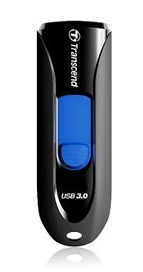 TRANSCEND 128GB JF790 USB3.1 GEN 1 CAPLESS FLASH DRIVE - BLACK AND BLUE - image 5