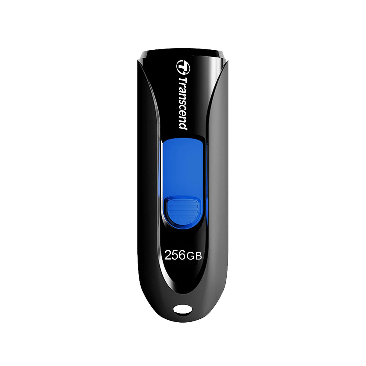 TRANSCEND 32GB JF790 USB3.1 GEN 1 CAPLESS FLASH DRIVE - BLACK AND BLUE - image 4