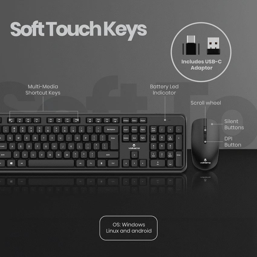 Volkano Opal Series Wireless Keyboard and Mouse Combo - image 22