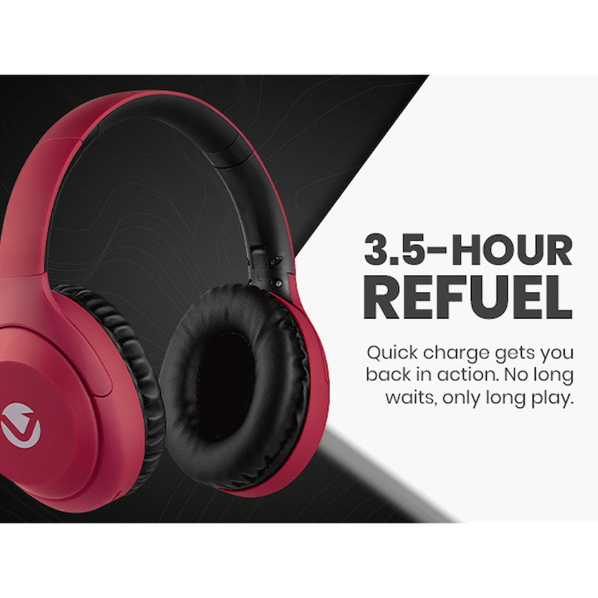 Volkano Cosmic 2 Series Bluetooth Headphones - Red - image 22