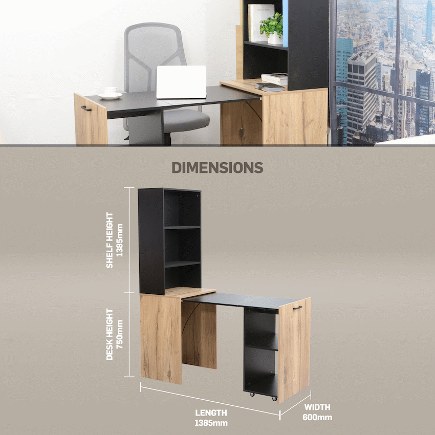 Adaptive Desk, With  Bookshelf - image 22