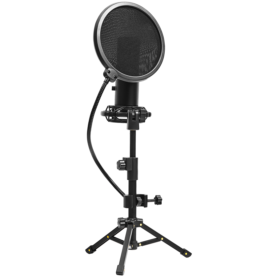 LORGAR Gaming Microphone Voicer 721 USB Condenser Black
