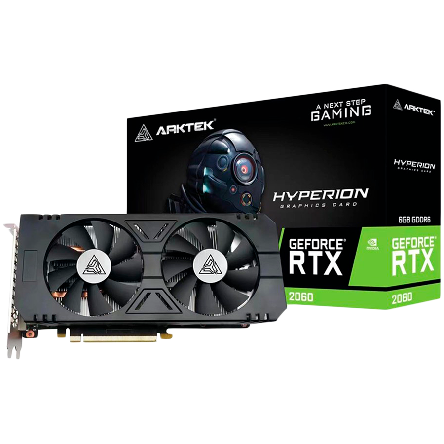 Arktek RTX2060 Super GDDR6 6GB 256Bit Twin Fans Graphics Card