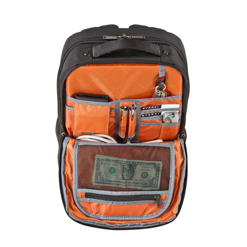 EVERKI STUDIO BACKPACK | Fits up to 14.1 inch laptops | Slim profile | Hidden stash pocket | Trolley handle pass-through - image 4