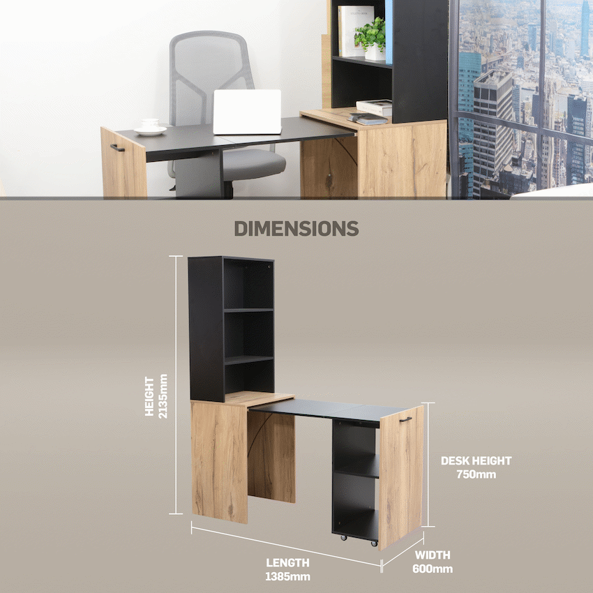 Adaptive Desk, With  Bookshelf - image 23
