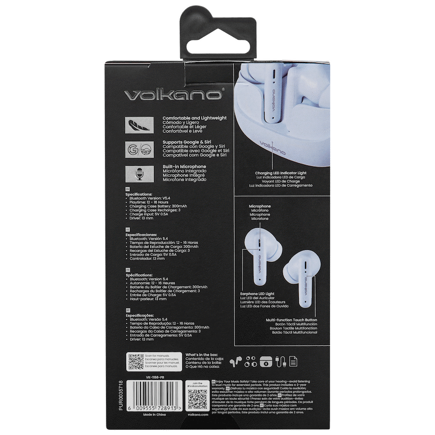 Volkano Jupiter Series TWS Earphones - Pastel Blue - image 23