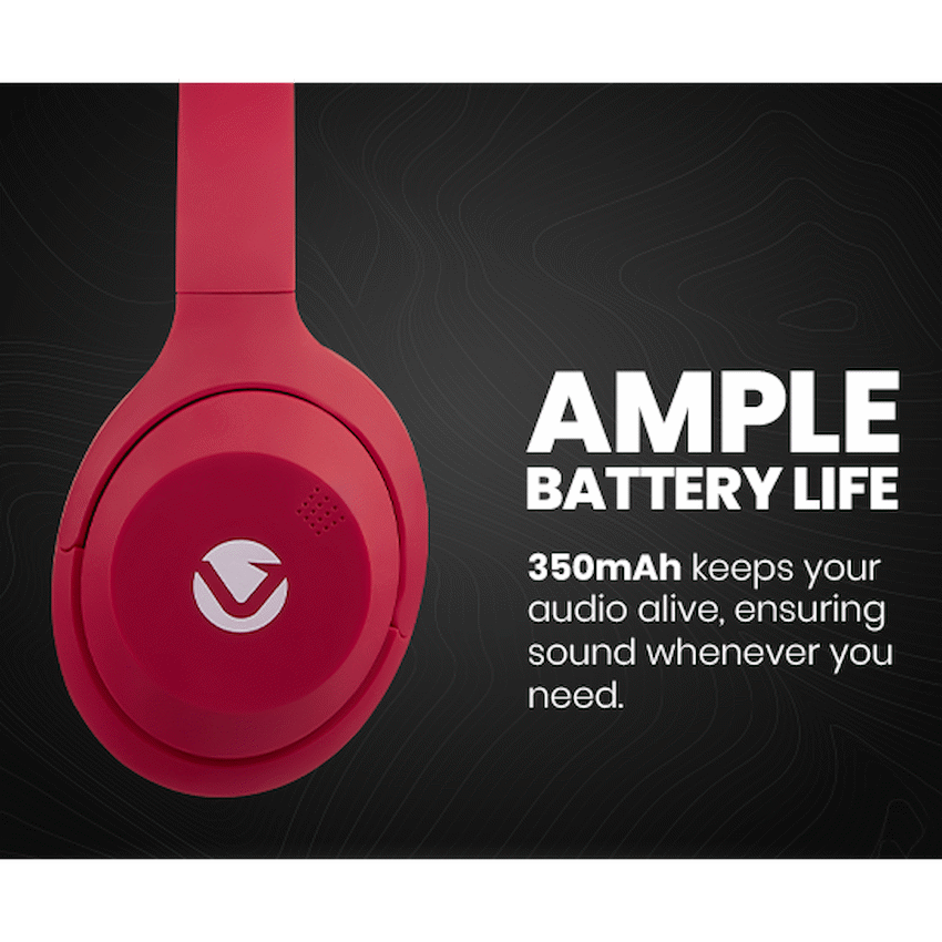Volkano Cosmic 2 Series Bluetooth Headphones - Red - image 23