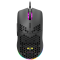 CANYON Puncher GM-11, Gaming Mouse with 7 programmable buttons, Pixart 3519 optical sensor, 4 levels of DPI and up to 4200, 5 million times key life, 1.65m Ultraweave cable, UPE feet and colorful RGB lights, Black, size:128.5x67x37.5mm, 105g