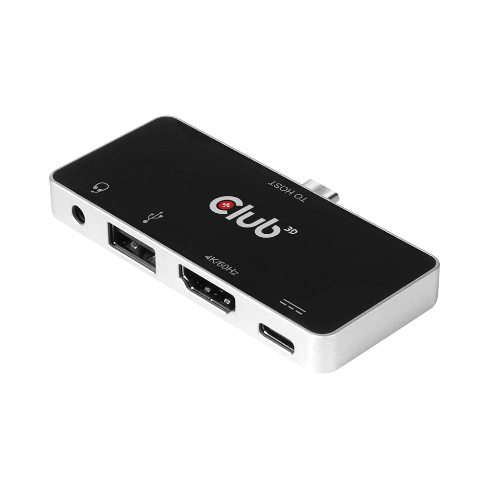 CLUB3D USB TYPE-C 4-IN-1 PORT REPLICATOR - HDMI, TYPE-C PD, USB-A & AUDIO (CSV-1591)