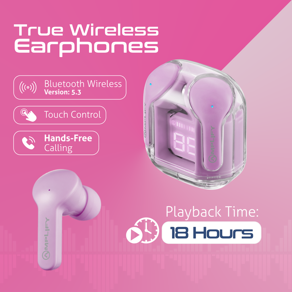 Amplify Lumina Series TWS Earphones - Purple