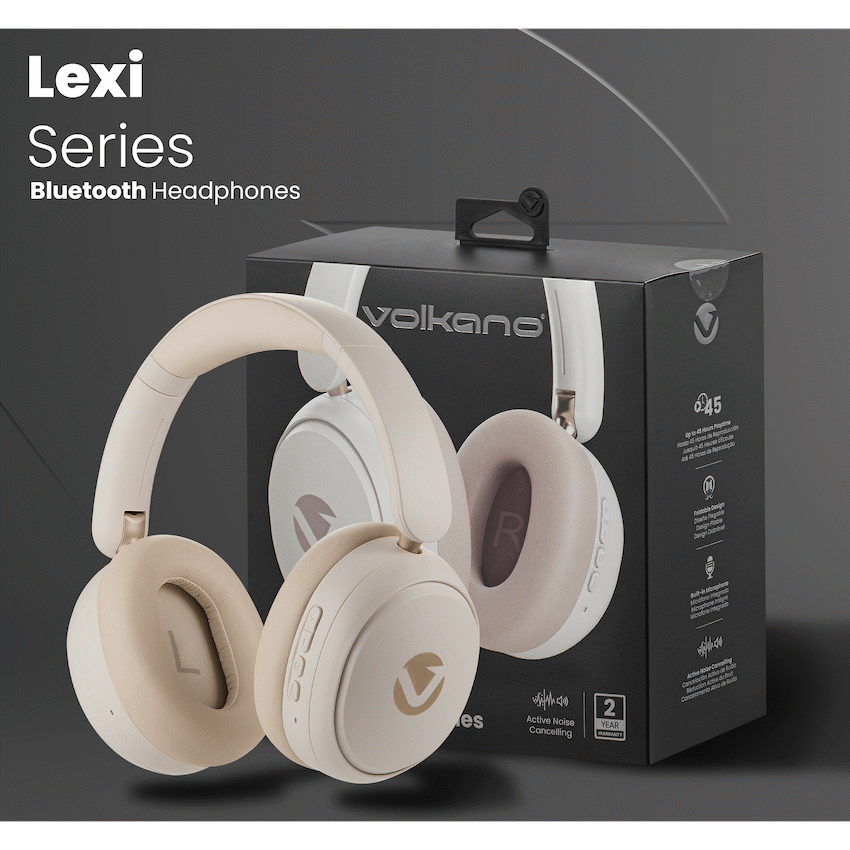 Volkano Lexi Bluetooth Headphone with ANC - Nude - image 24