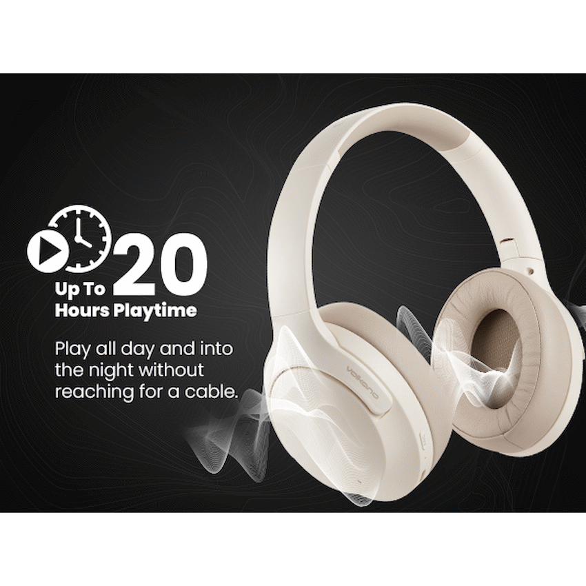 Volkano Odyssey ANC Bluetooth Wireless Headphone - Nude - image 24