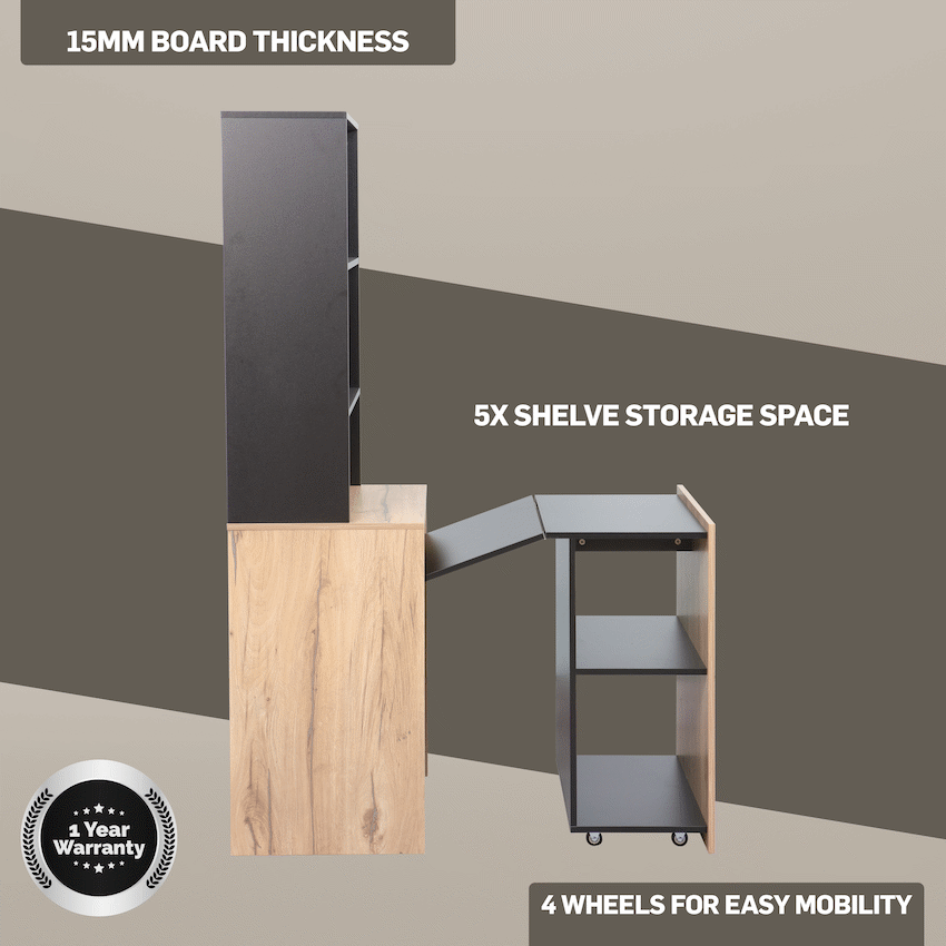 Adaptive Desk, With  Bookshelf - image 24