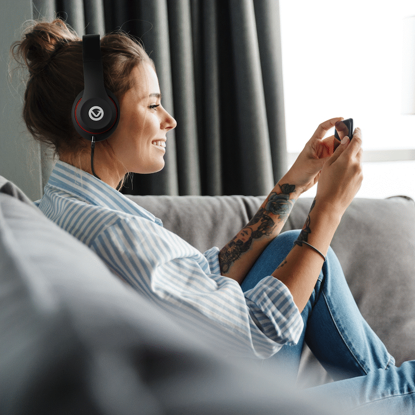 Volkano Falcon Headphones with Microphone - Black - image 24