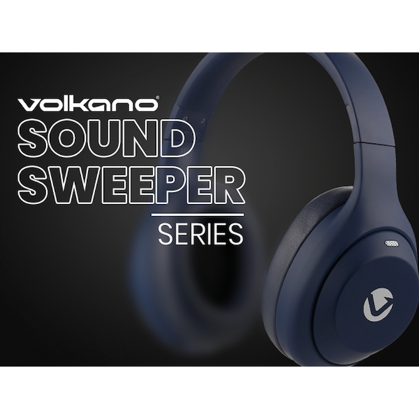 Volkano SoundSweeper Series Active Noise Cancelling bluetooth Headphones - Blue - image 25