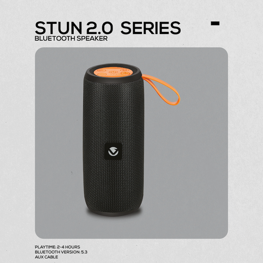 Volkano Stun 2.0 Series Bluetooth Speaker - Black - image 25