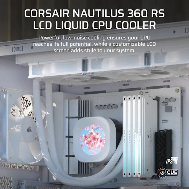 NAUTILUS 360 RS LCD Liquid CPU Cooler – 2.1'' IPS LCD Screen – RS120 Fans – 360mm Radiator – LGA1851/1700 AMD AM5/AM4 - image 3