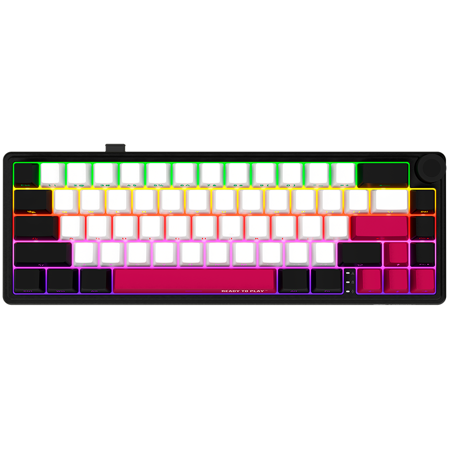 LORGAR Gaming Keyboard KBP70MW Pro Wireless 65% Black EN