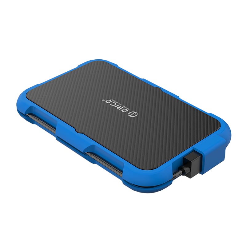 ORICO 2.5″ USB3.0 External HDD Silica Gel Enclosure – Blue