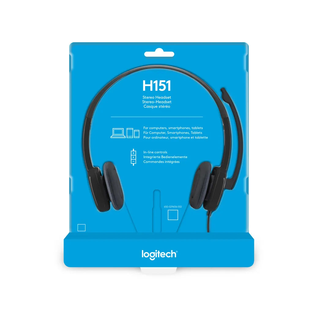 Logitech Headset H151 Stereo With Noise-canceling Mic