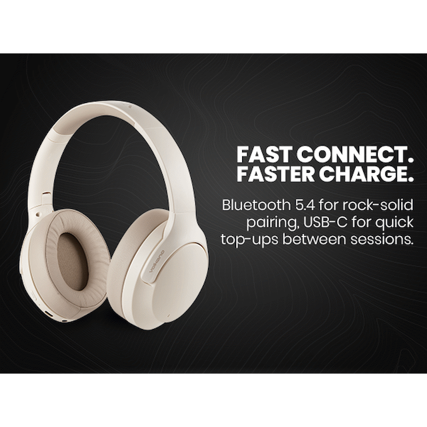Volkano Odyssey ANC Bluetooth Wireless Headphone - Nude - image 28