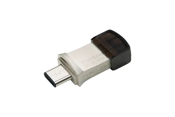 TRANSCEND 64GB JETFLASH 890 USB-C & USB 3.1 OTG FLASH DRIVE - SILVER - image 7