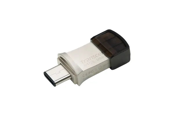 TRANSCEND 64GB JETFLASH 890 USB-C & USB 3.1 OTG FLASH DRIVE - SILVER - image 6