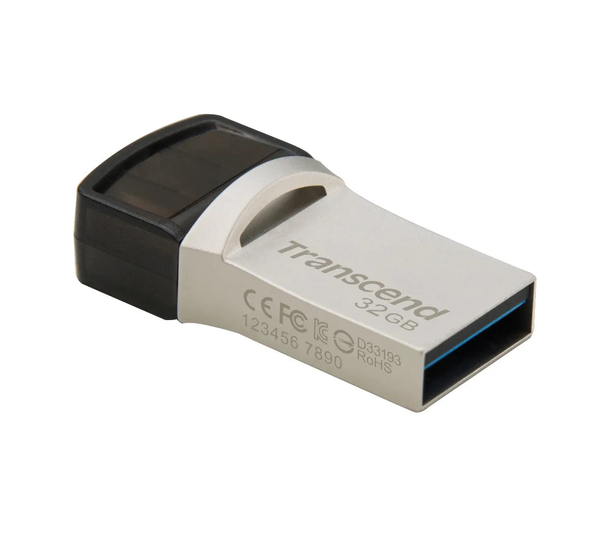 TRANSCEND 32GB JETFLASH 890 USB-C & USB 3.1 OTG FLASH DRIVE - SILVER - image 6