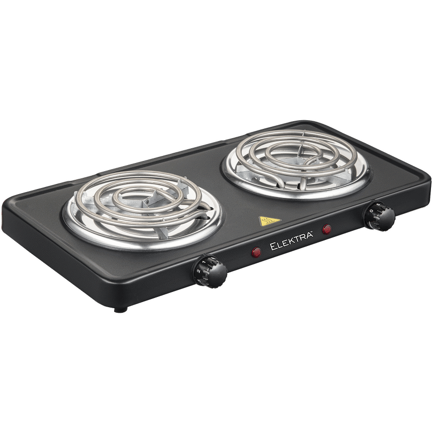 Elektra Double Spiral Hot Plate - Black - image 2