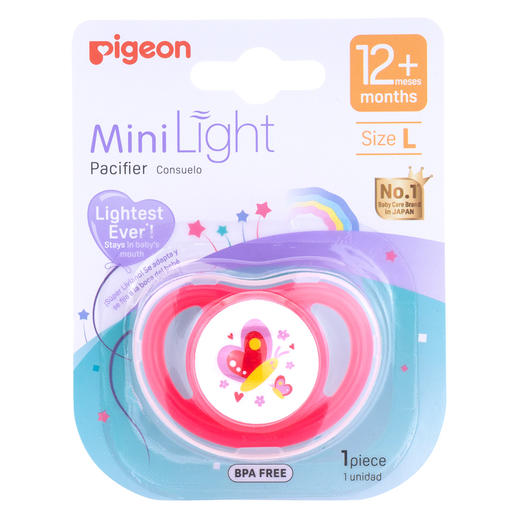 Pigeon - Minilight Pacifier (1 Pc) - L - Butterfly