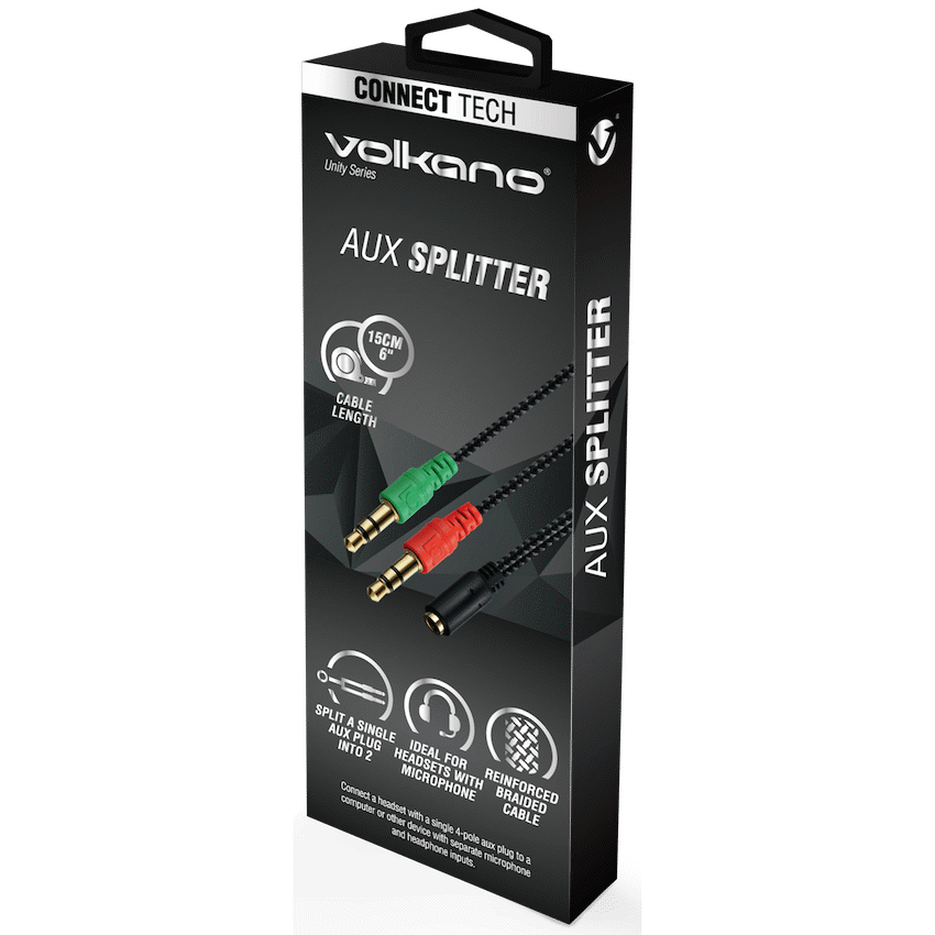 Volkano Unity Series AUX Splitter 4-Pole Socket to 2 AUX - image 2