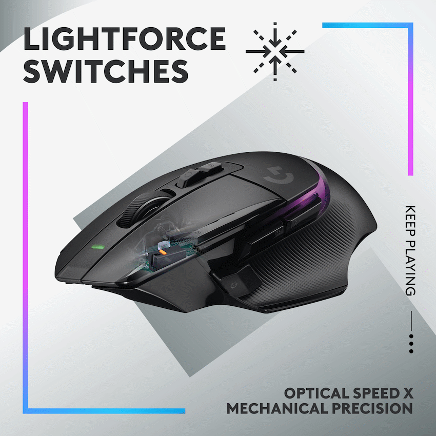 Logitech(R) G502 X PLUS Wireless Gaming Mouse - Black - image 2