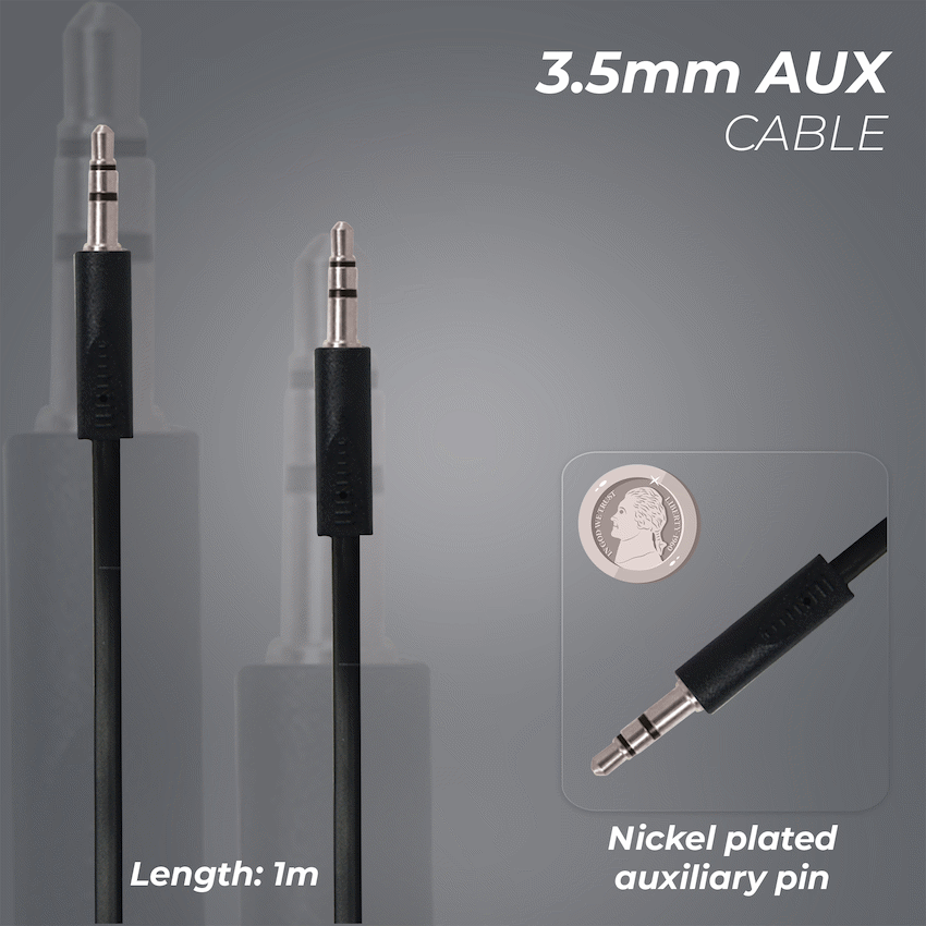 Bounce Cord Series AUX Cable - Black - image 2