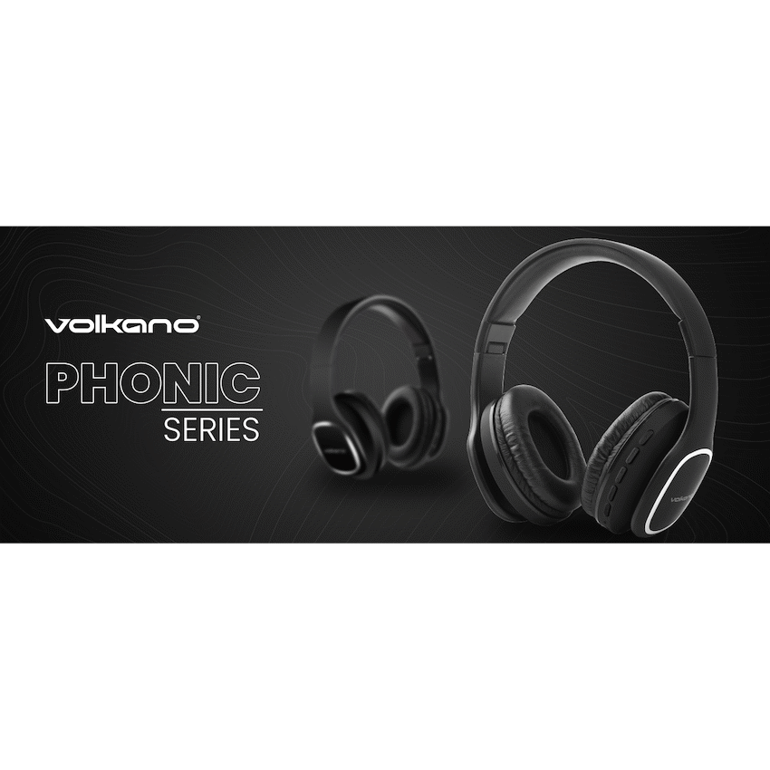Volkano Phonic Series Bluetooth Full Size Headphones - Black - image 2