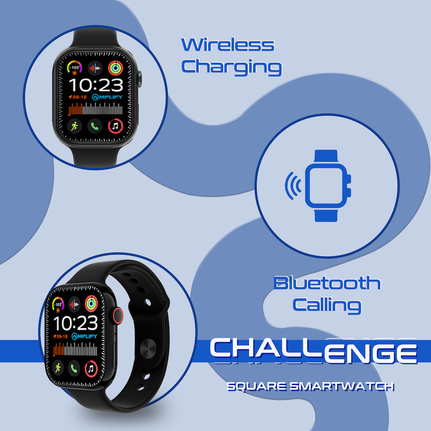 Amplify Challenge Series Square Smartwatch - Black - image 2