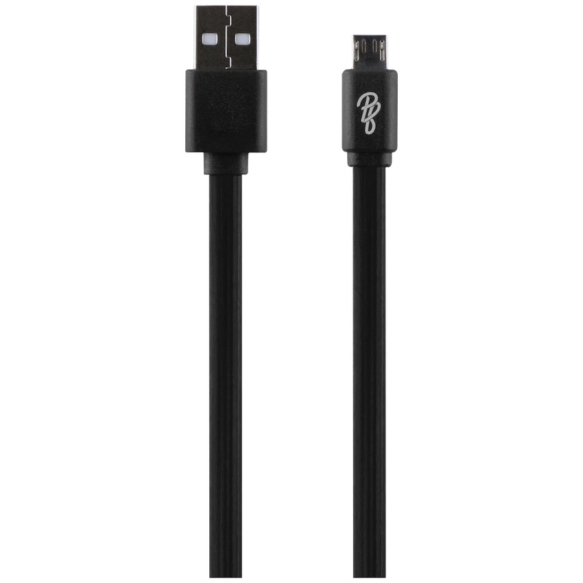 Pro Bass Energize Series Packaged Micro USB Cable - Black - 1.2m - image 2